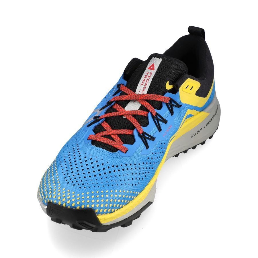 Nike Chaussures de Running React Pegasus Trail 4 - Bleu/Argenté/Rouge