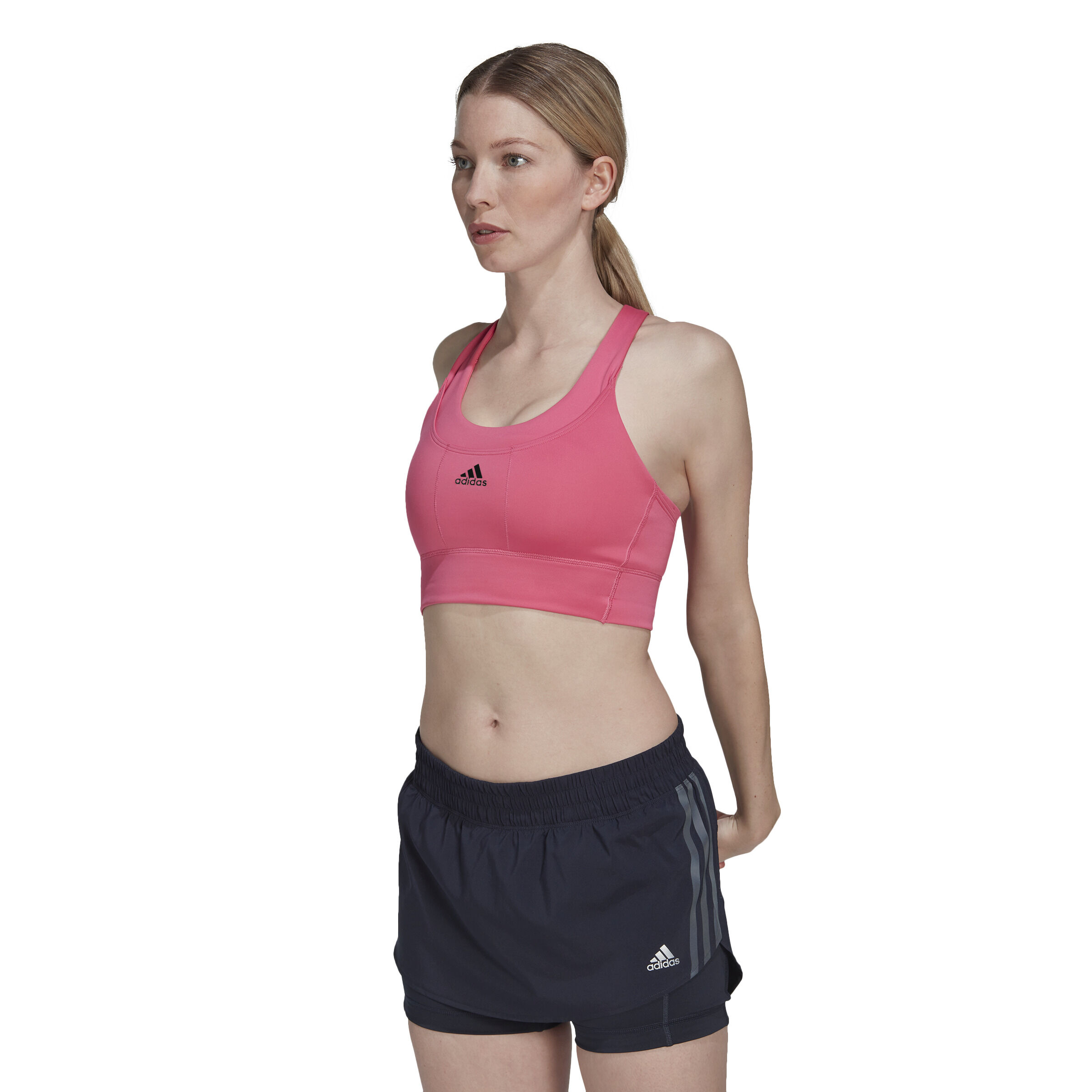 adidas Medium Support Primeknit Soutien-gorge Sport Femmes - Rouge