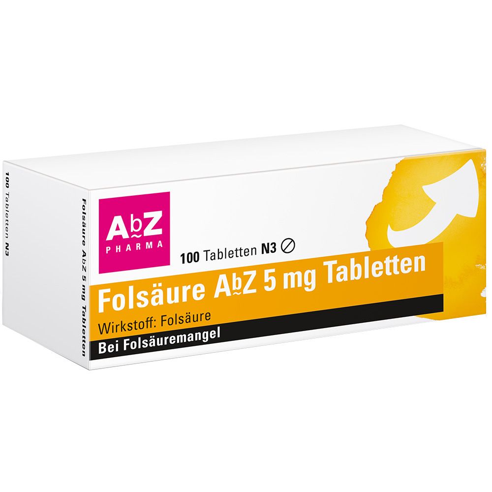 Folsäure AbZ 5 mg
