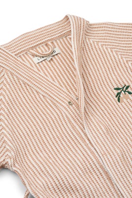 LIEWOOD Bertha Badekåpe Stripe, Tuscany Rose/Creme de la Creme
