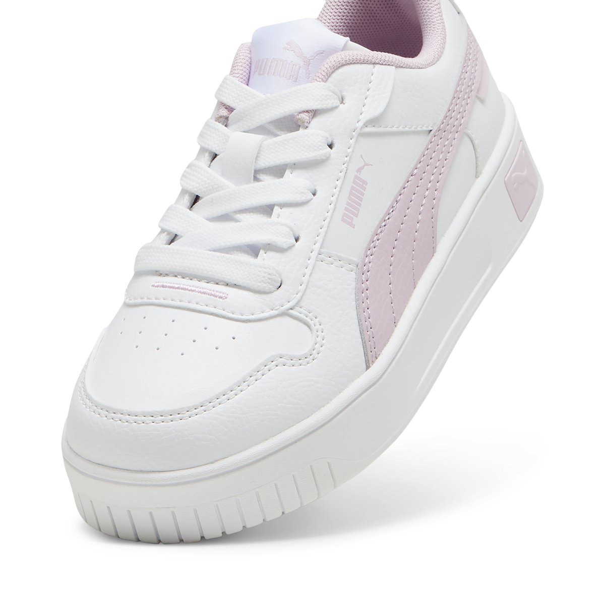 PUMA-Carinastv-jg-Baskets - Talon plat - Blanc