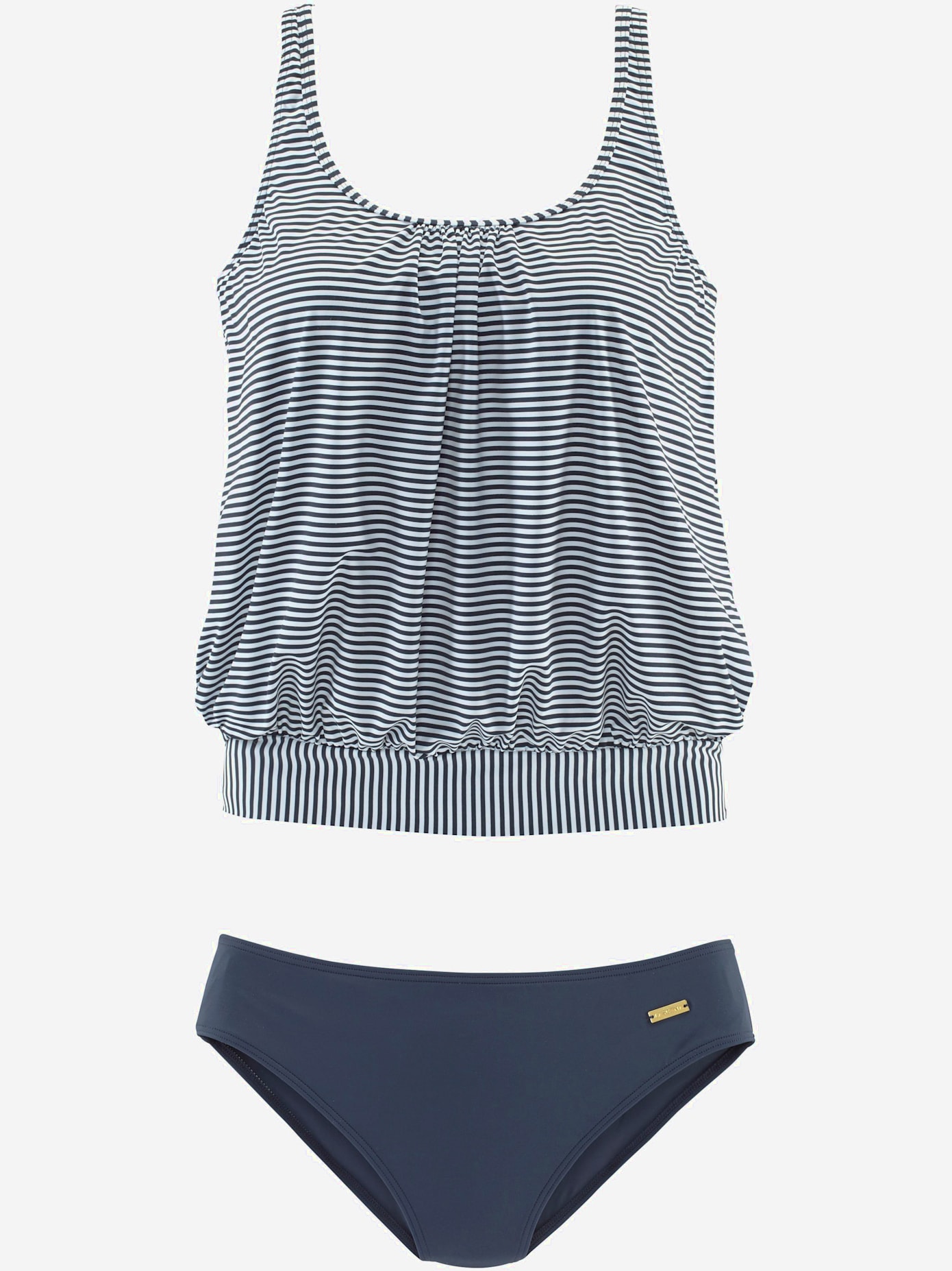 Tankini ample à rayures tendance