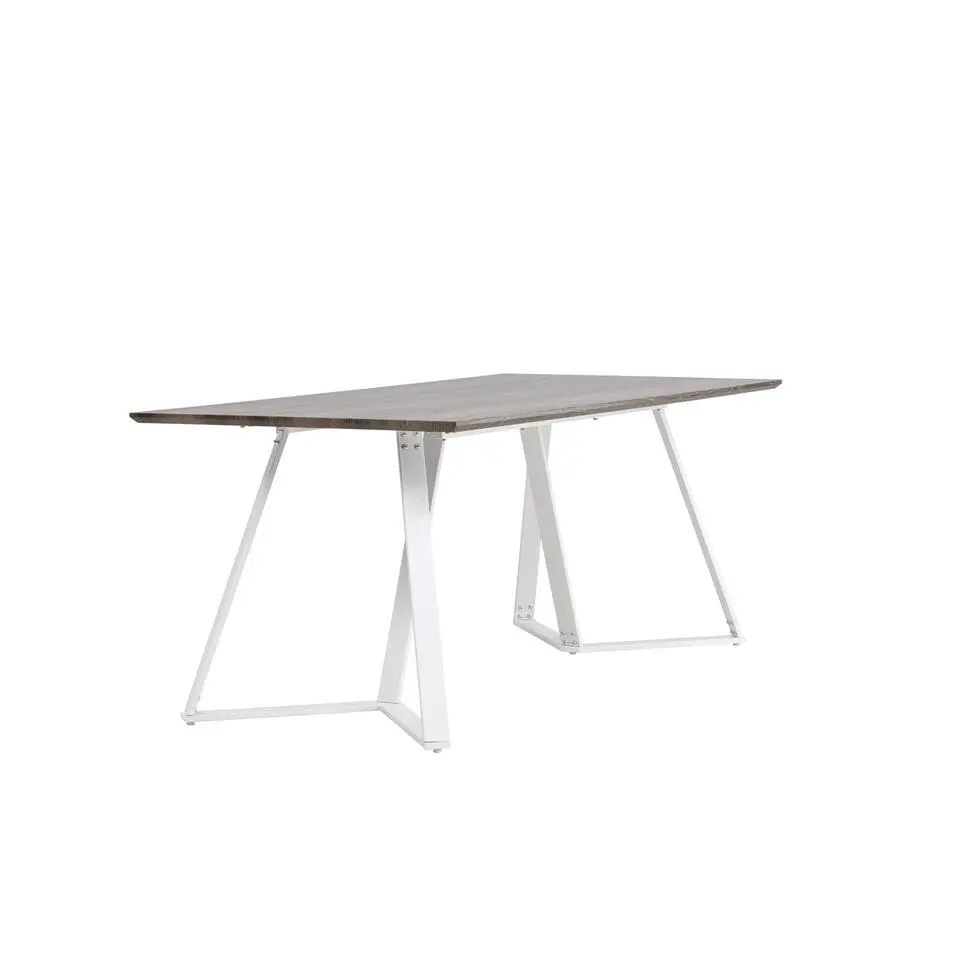 Eettafel Eiken Hout Wit - 180x90x75cm - Marina