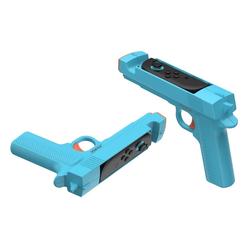 (2er Set) Gaming Gun Controller Halterung für Nintendo Switch 2 Joy-Cons  - Blau / Rot