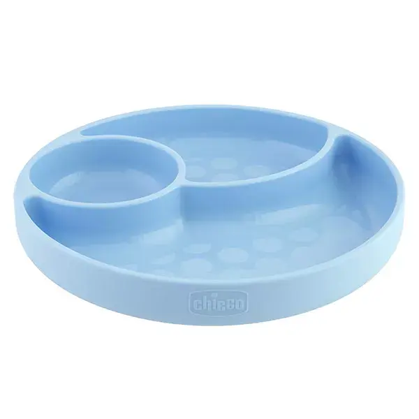 Bandeja para refeições Chicco Take Eat Easy com compartimentos e ventosa +12m Azul