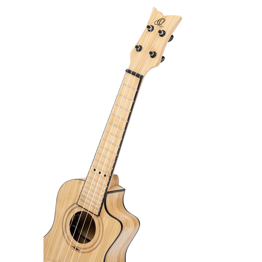 Ortega RUNAB-CC Bamboo Series Concert Size Ukulele Natural E/A concert ukelele met gigbag