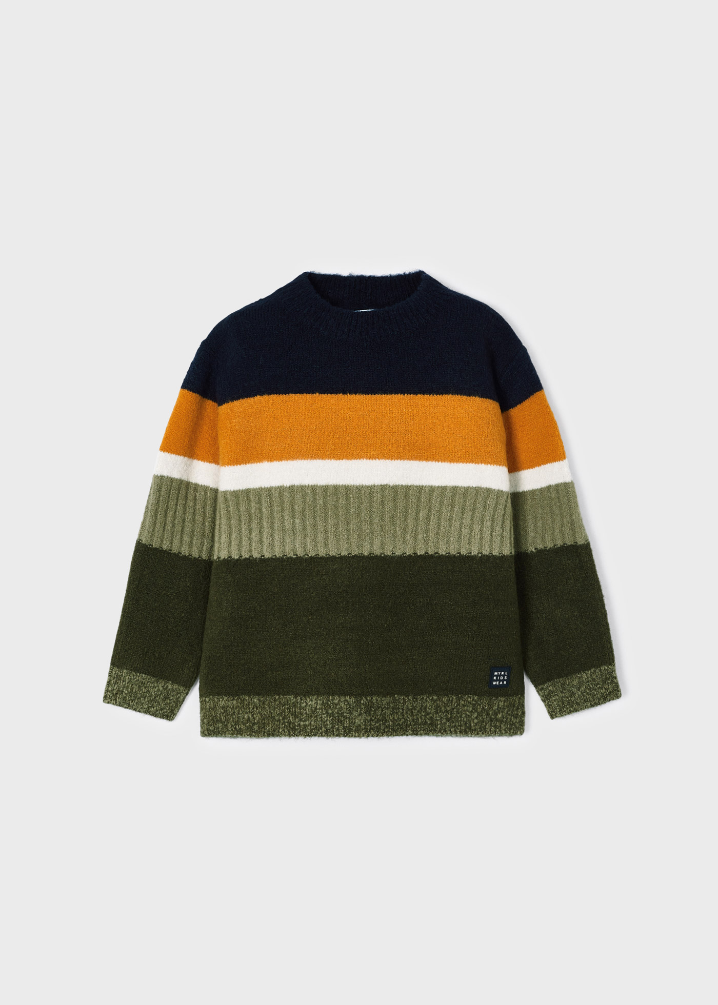 Camisa infantil com blocos de cores