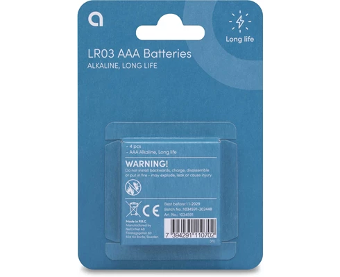 Andersson LR03 AAA Long Life Alkaline 4-pcs