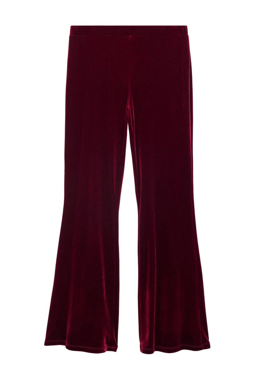 MANGO TEEN flared broek donkerrood