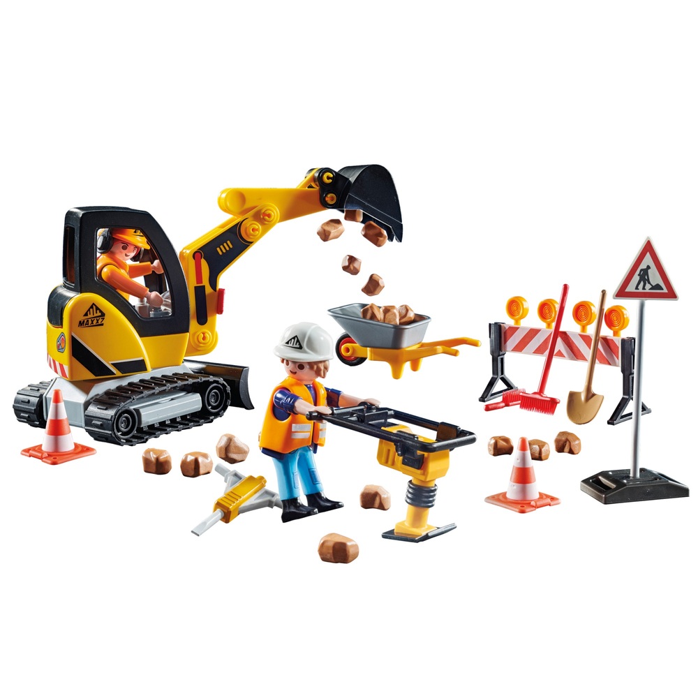 Playmobil City Action 71045 Straßenbau-Set