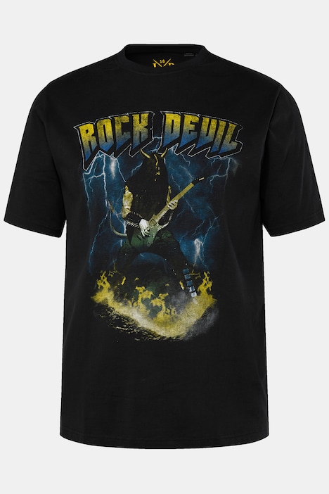 T-Shirt, Halbarm, Brust-Print, bis 8XL