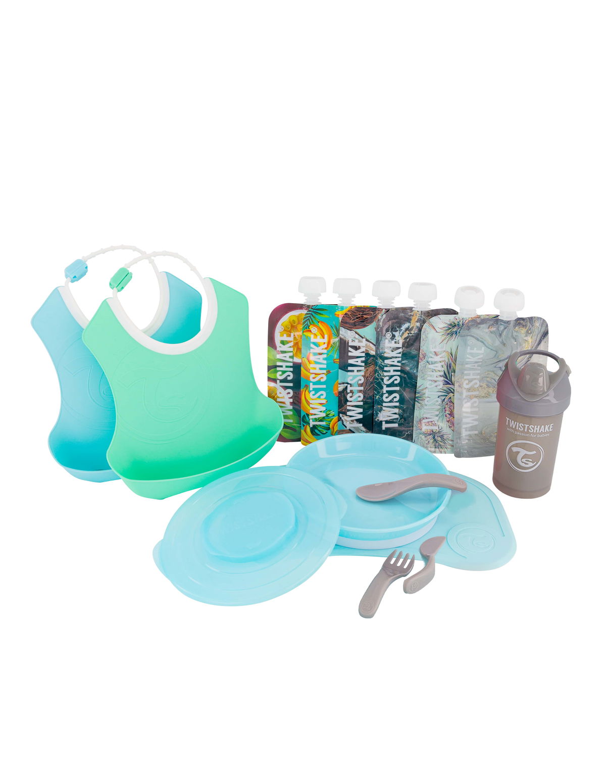 TwistshakeTwistshake   Geschenkset Value Pack drink and eat pastel green blue