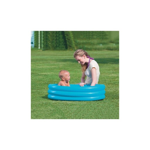 Piscina inflável Bestway 29L para crianças, modelo oval 51034, dimensões: 91x66x25cm