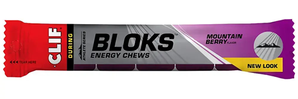 Clif Blok Energy Chew Mountain Berry (18 stuks)