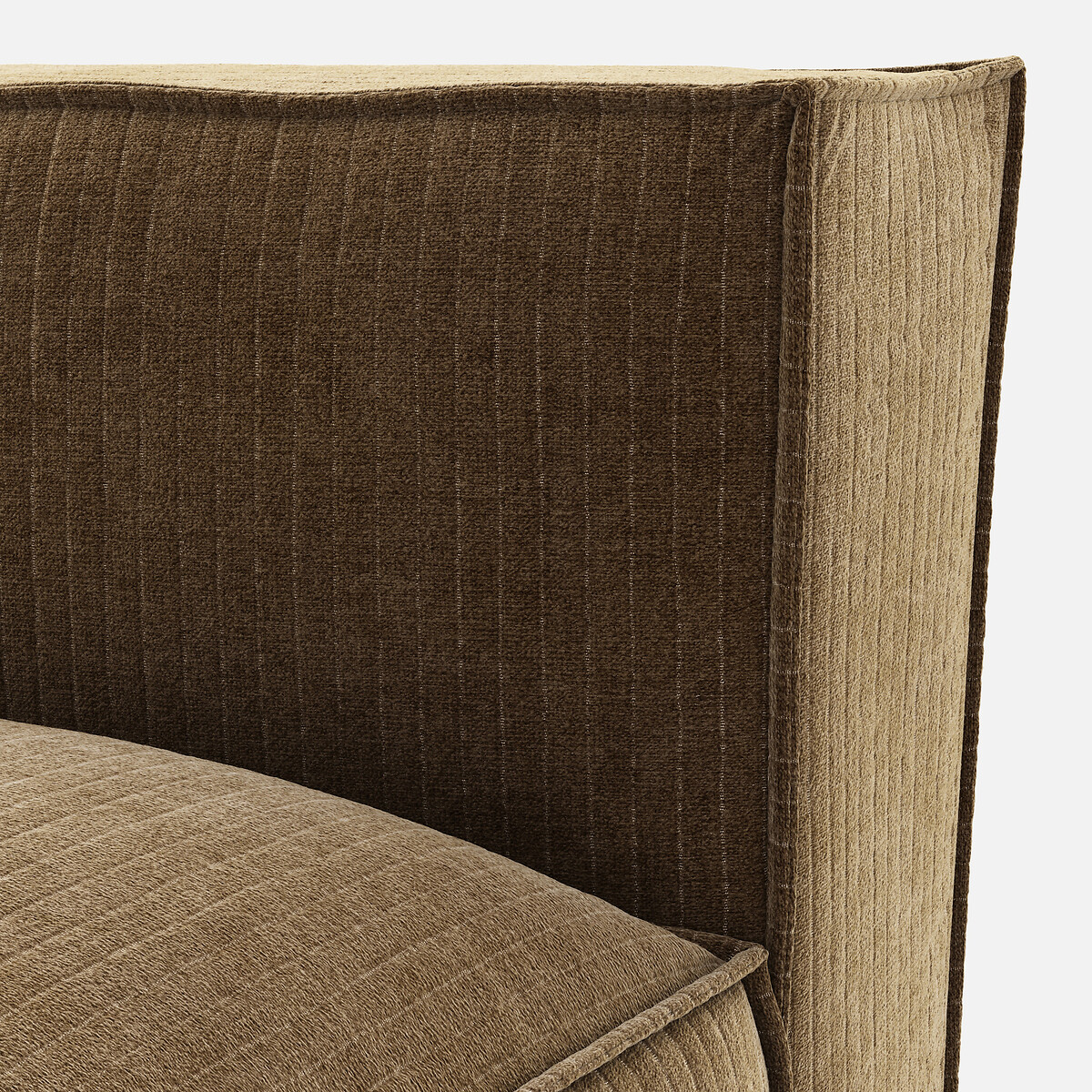 LA REDOUTE INTERIEURS<br>Sofá lounge, esquerda, veludo vintage, Seven