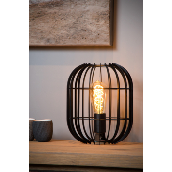 Lucide Reda Tafellamp Zwart H 26cm