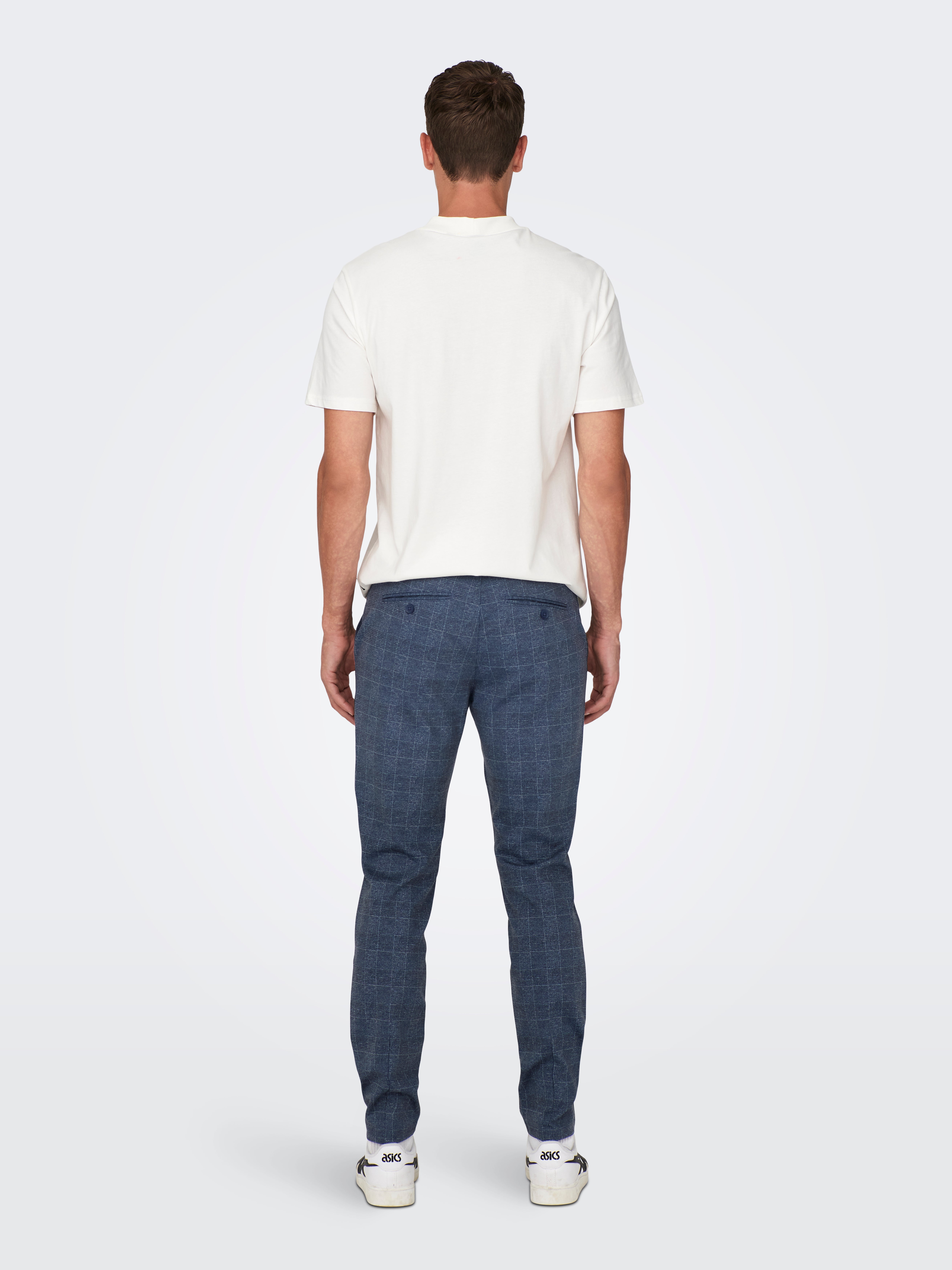 ONSMARK Slim Fit Chino Hose Dress Blues