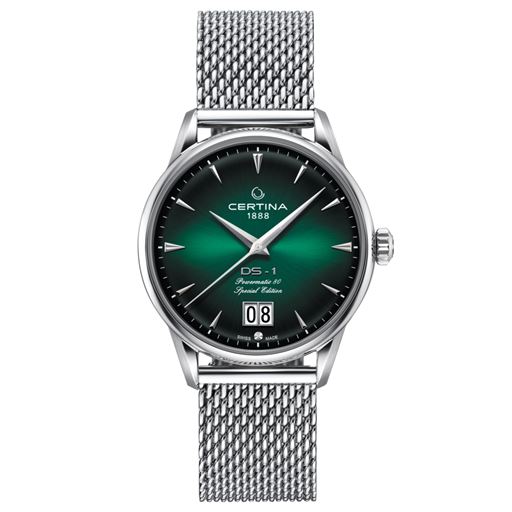 Certina Ds-1 Big Date C029.426.11.091.60 Herreur, Sølv/Grøn, 41 mm