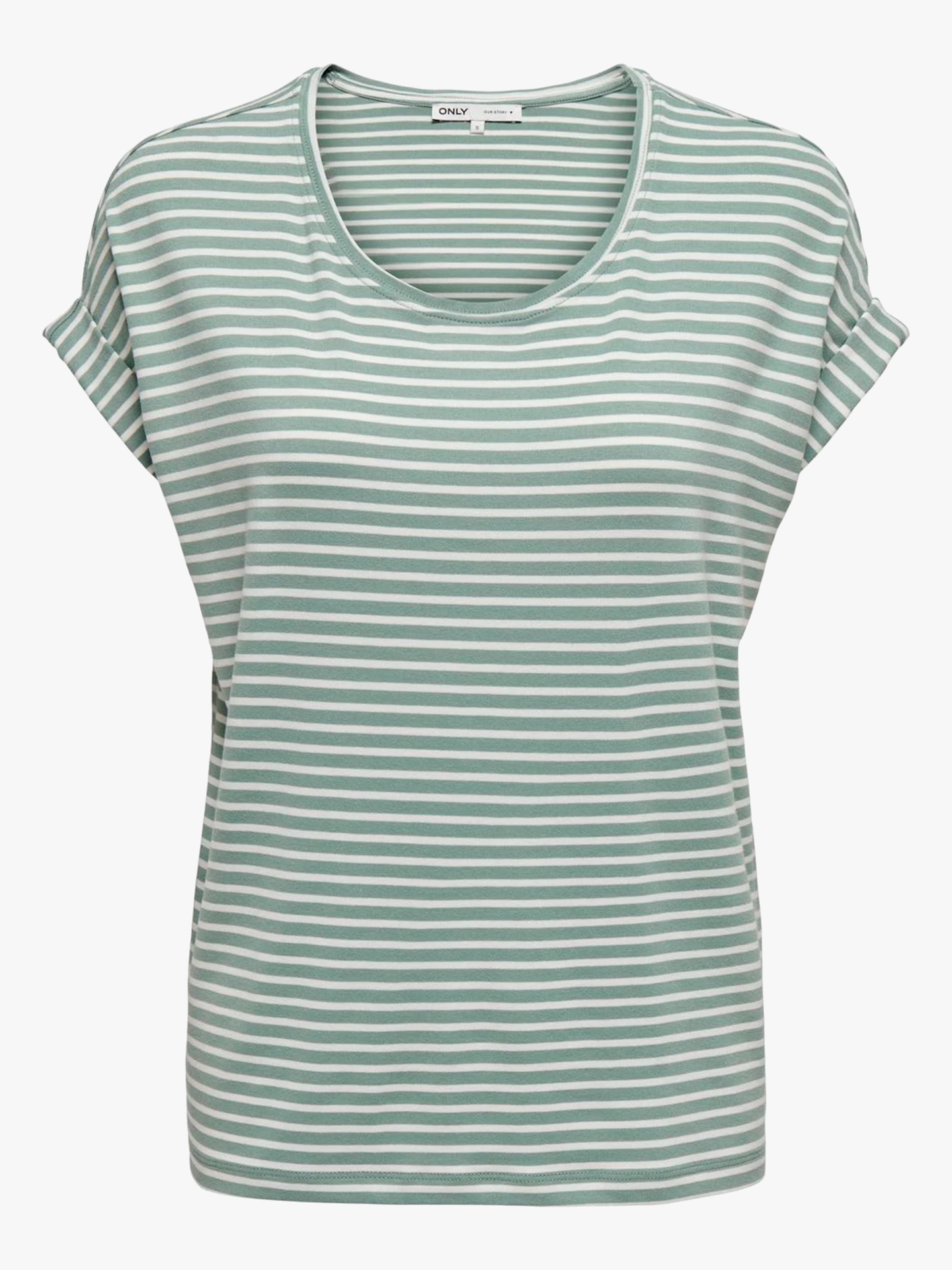 Moster Stripe Short Sleeve O-Neck Top