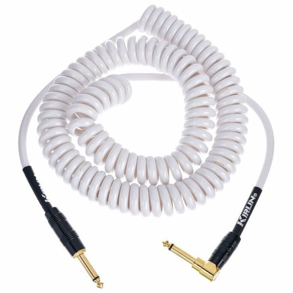 Kirlin Premium Coil Cable 6m White
