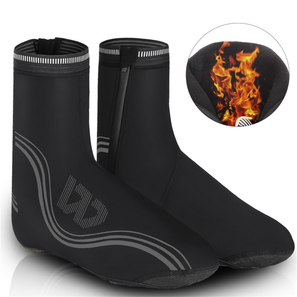 (Gr. M) Thermo Neopren Velo / Motorrad Schuhüberzieher - Schwarz