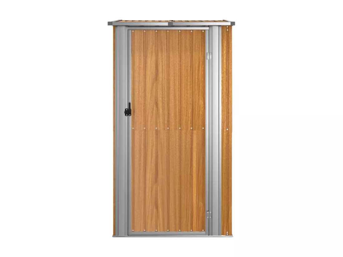 Abri de jardin Marron 118,5x97x209,5 cm Acier galvanisé