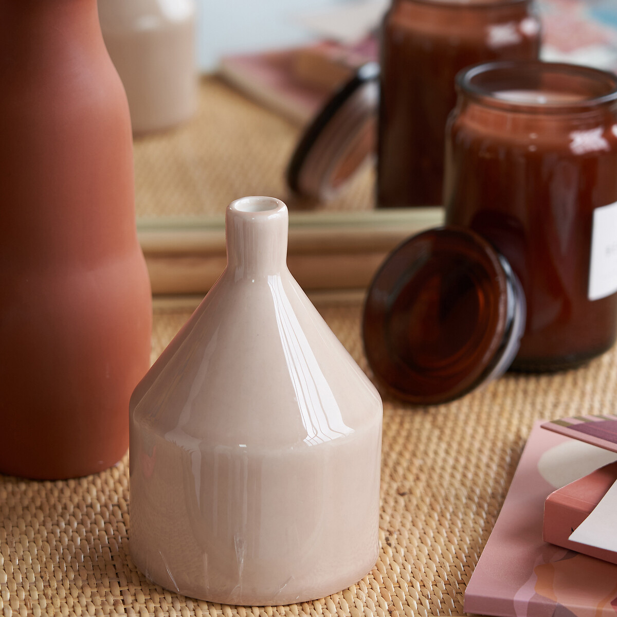 LA REDOUTE INTERIEURS<br>Vaso de cerâmica H16 cm, Mirany