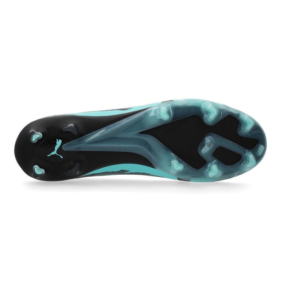 PUMA Ultra Ultimate FG/AG Rush - Strong Gray/Blanc/Turquoise ÉDITION LIMITÉE