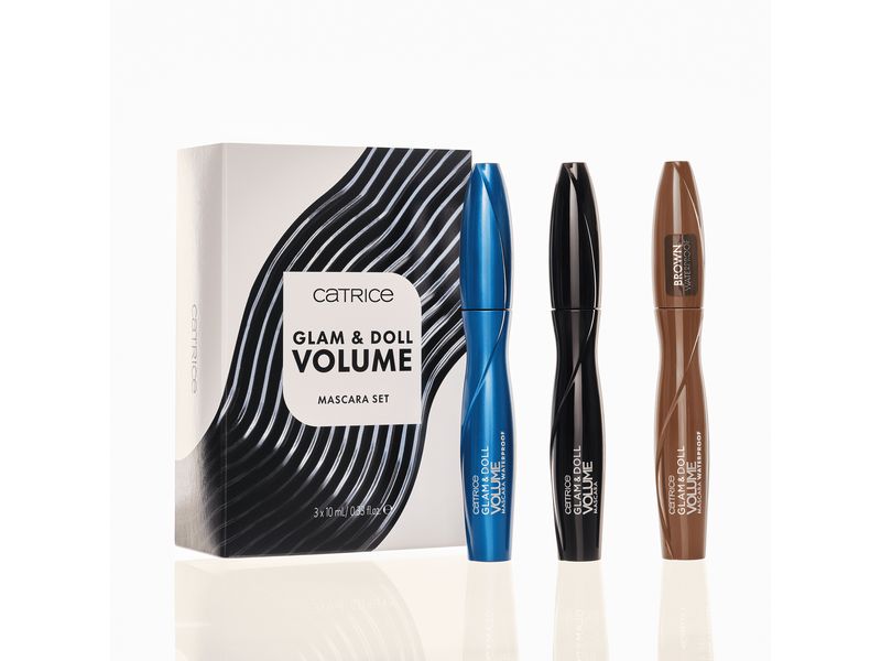 Catrice Mascara Glam and Doll Volume Schwarz Vielseitiges Styling-Set