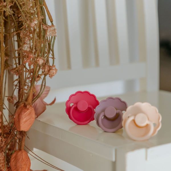 Frigg Daisy Fopspeen - 6-18 mnd (2 stuks) - Lila/Fuchsia