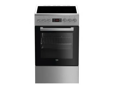 Beko FSM57300GX - Komfur - fritstående - bredde: 50 cm - dybde: 60 cm - højde: 85 cm - med selv-rengøring - rustfrit stål