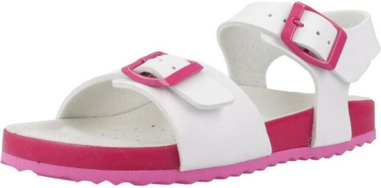 GEOX ADRIEL TIENERS Sandalen WIT FUCHSIA