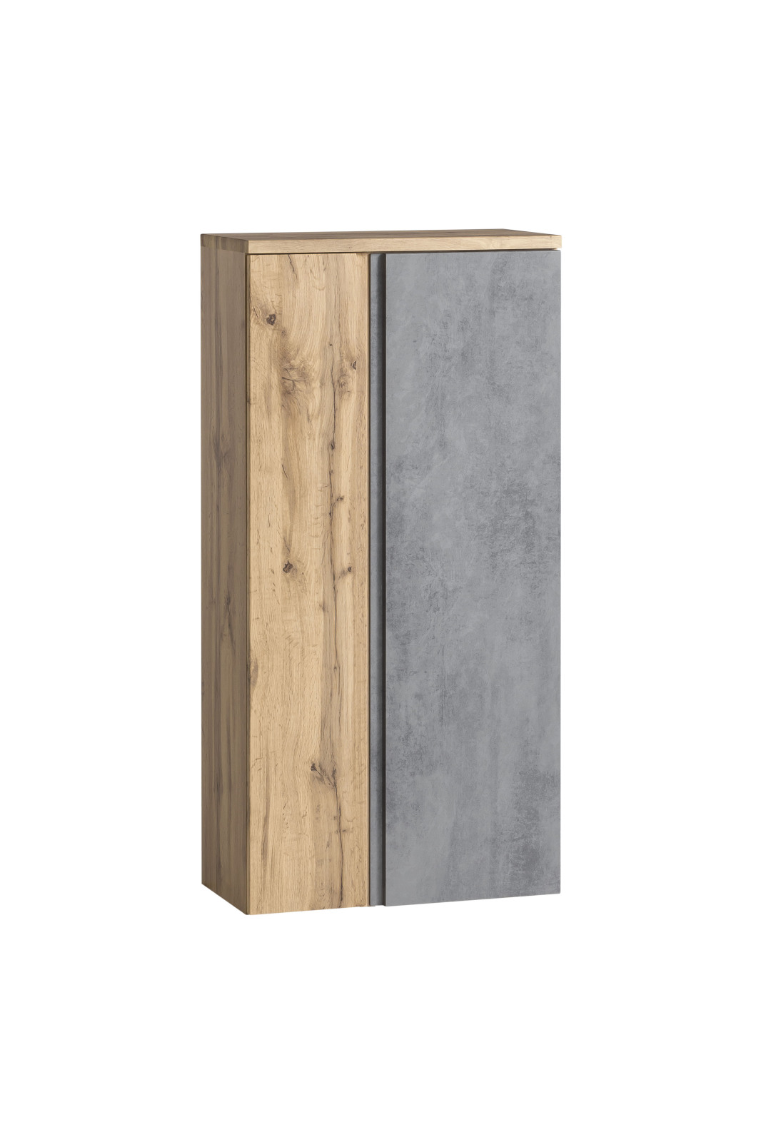 Midischrank - Wotaneiche - Oxid Beton - 65 cm