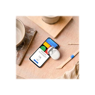 Google Pixel Buds A-Series - Kit main libre - écouteurs sans fil bluetooth avec boitier de charge - blanc