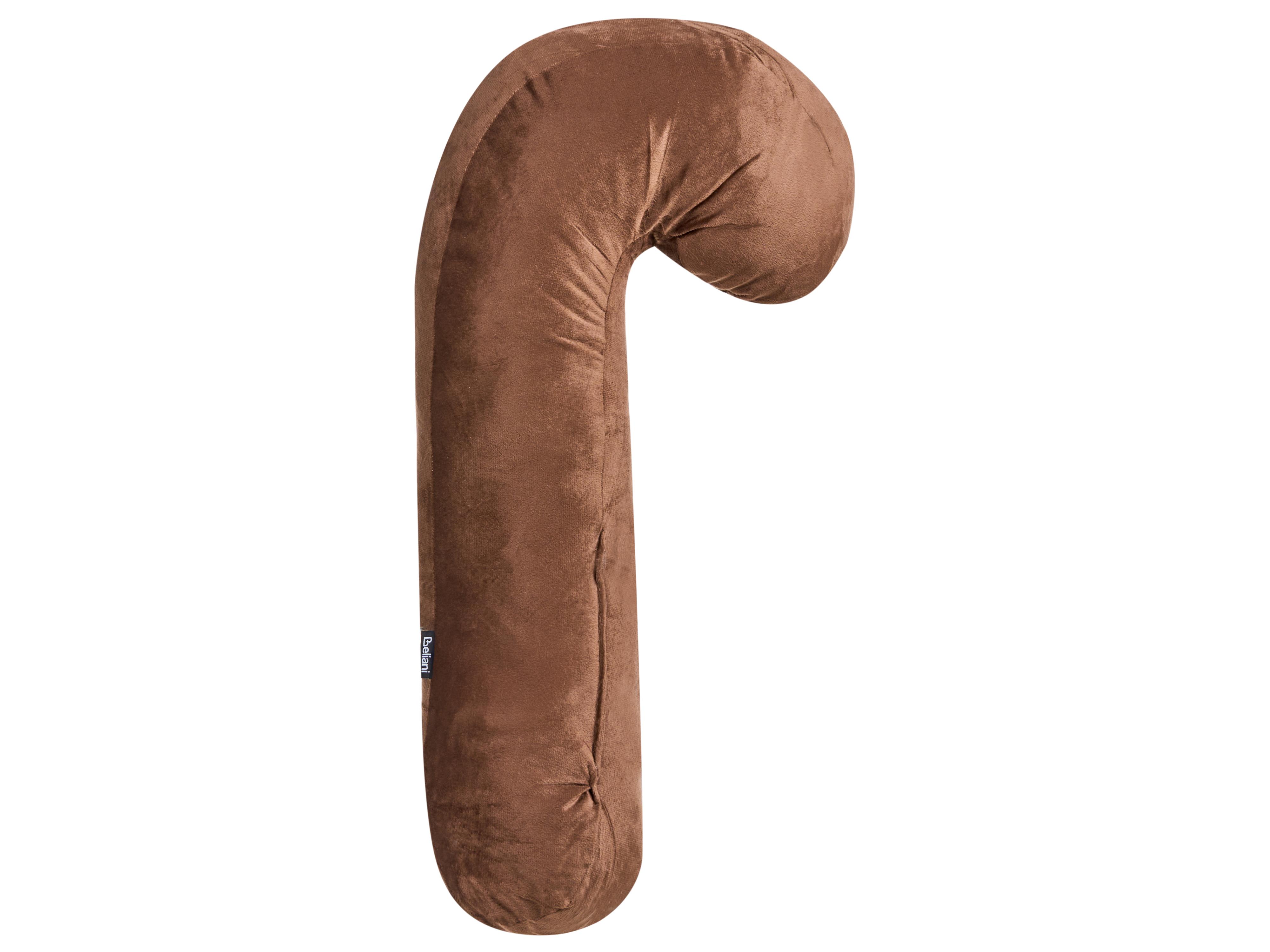 Set van 3 sierkussens JOLLYTRIO Fluweel 35 x 70 cm 40 x 60 cm 40 x 40 cm Bruin kerstmotief