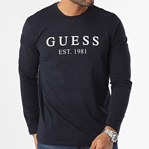 Tee Shirt Manches Longues U3BI11 Bleu Marine