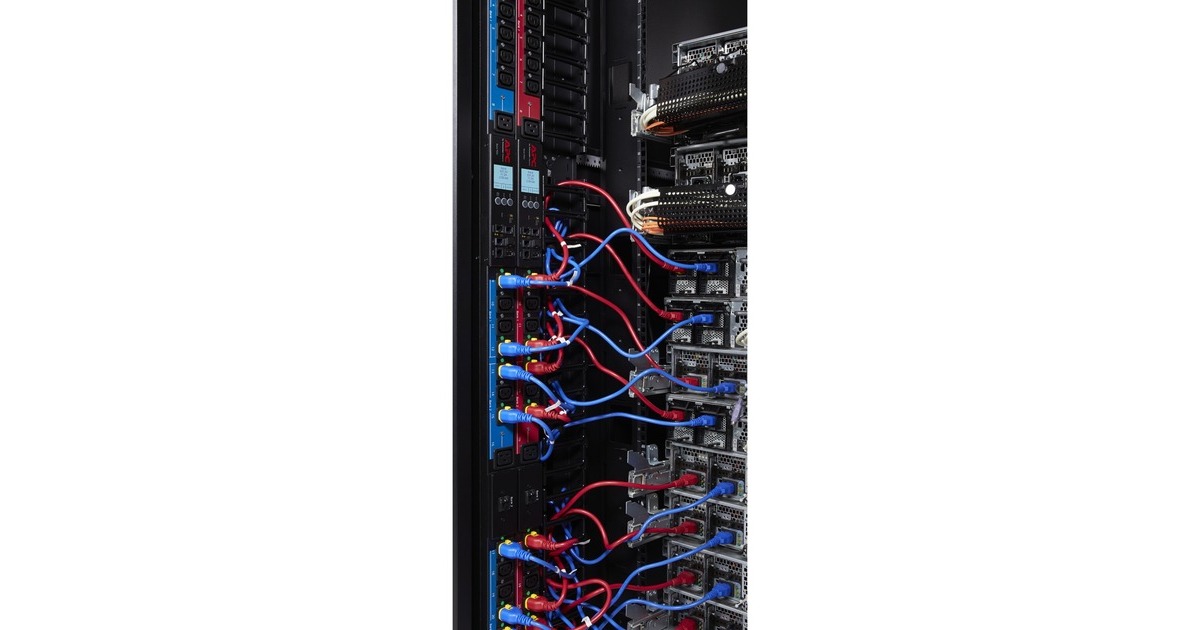 APCAP8681REDX667 - Switched & Metered-by-Outlet PDU  (Zwart/rood, 0U, 400V, (21x) C13 & (3x) C19, IEC 309 16A 3Fase stekker)
