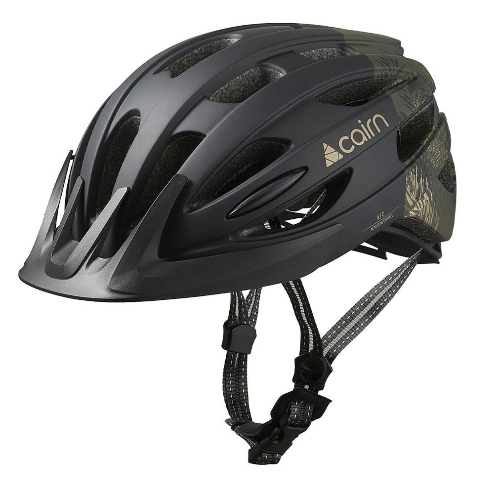 Cairn Casque de Vélo Noir/Kaki Femme Cairn Fusion