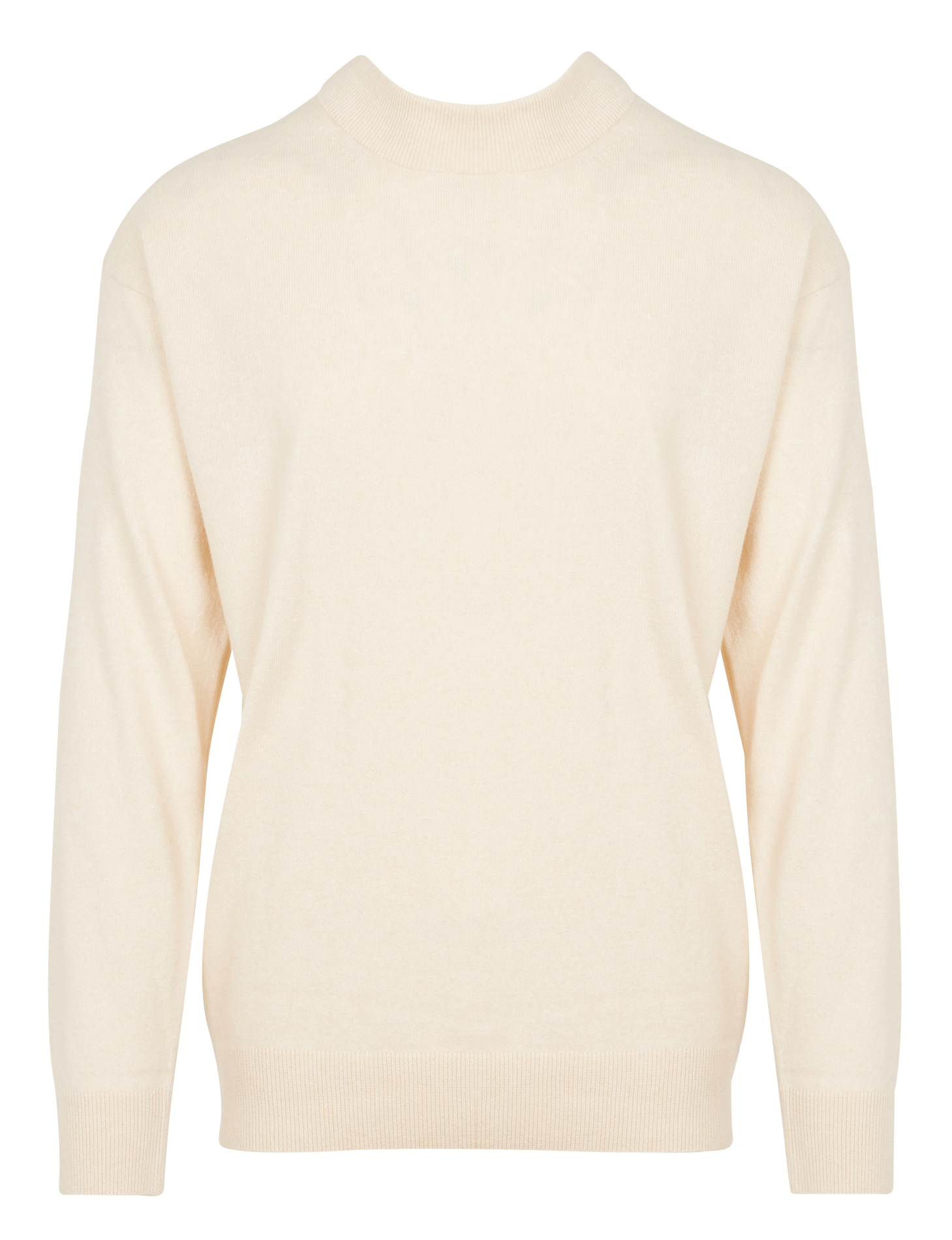 Pull col rond| Beige