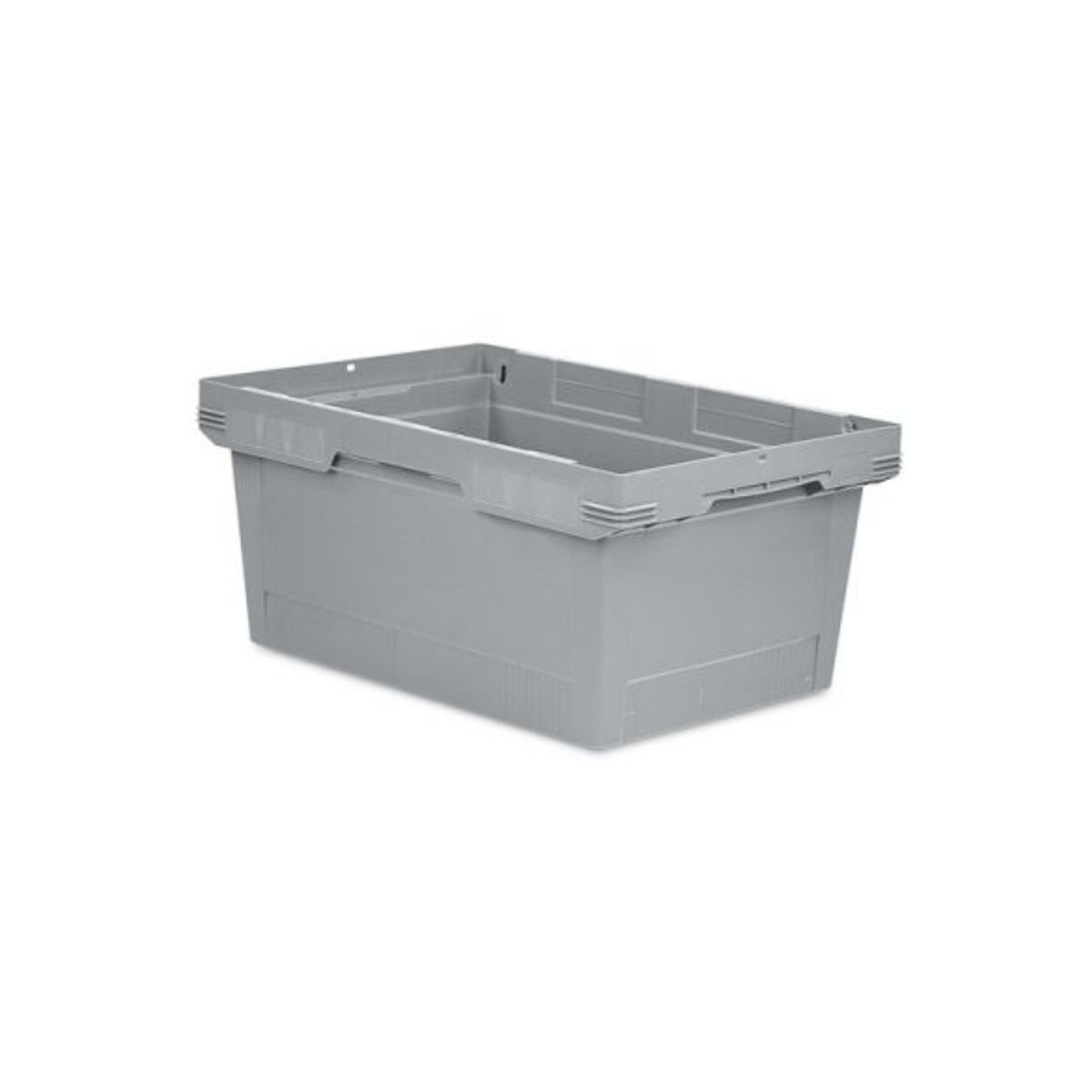 PROREGAL Conische herbruikbare stapelbak Grijs HxBxD 27,3 x 40 x 60 cm 47 liter opbergdoos Eurobox transportbox transportcontainer stapelbak