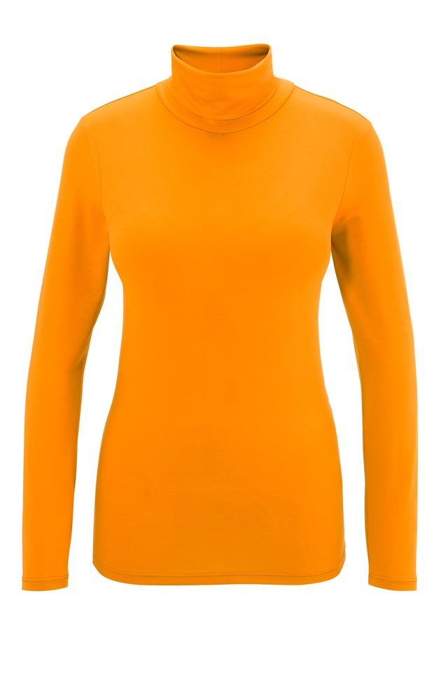 Aniston CASUAL Rollkragenshirt , in schwarz-bunt-bedruckt oder 4 trendigen Unis