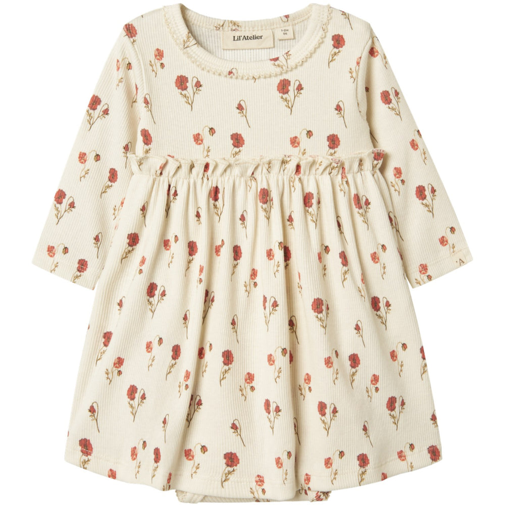 Køb Lil'Atelier Turtledove Nbflavo Eko Ls Body Kjole Lil