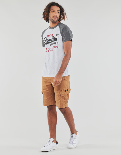 Superdry - VINTAGE VL HERITAGE RGLN TEE - Gris