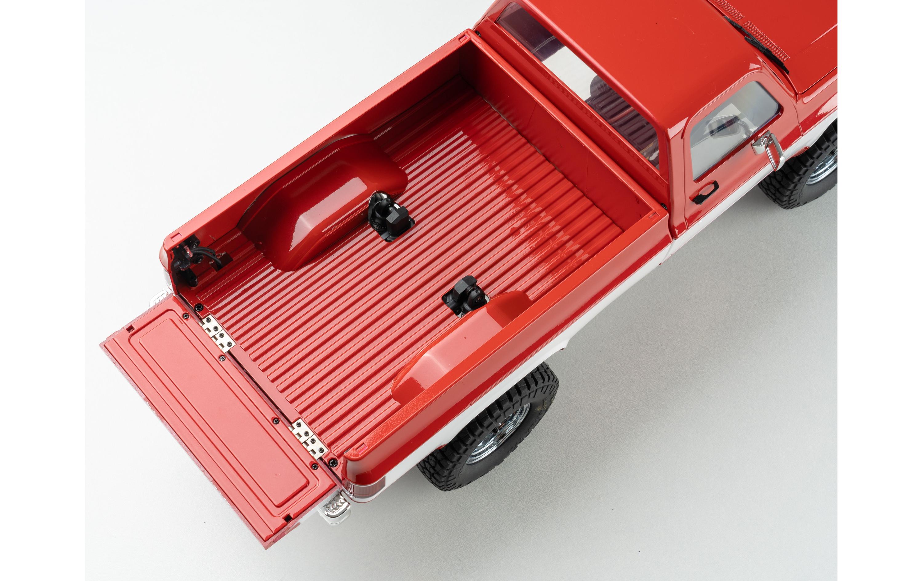 Scale Crawler FCX18 Chevrolet K10 Rot, RTR, 1:18<br>Mini Rock Crawler mit detaillierter Chevy K10 Pick-Up Karosserie und 2-Gang Getriebe