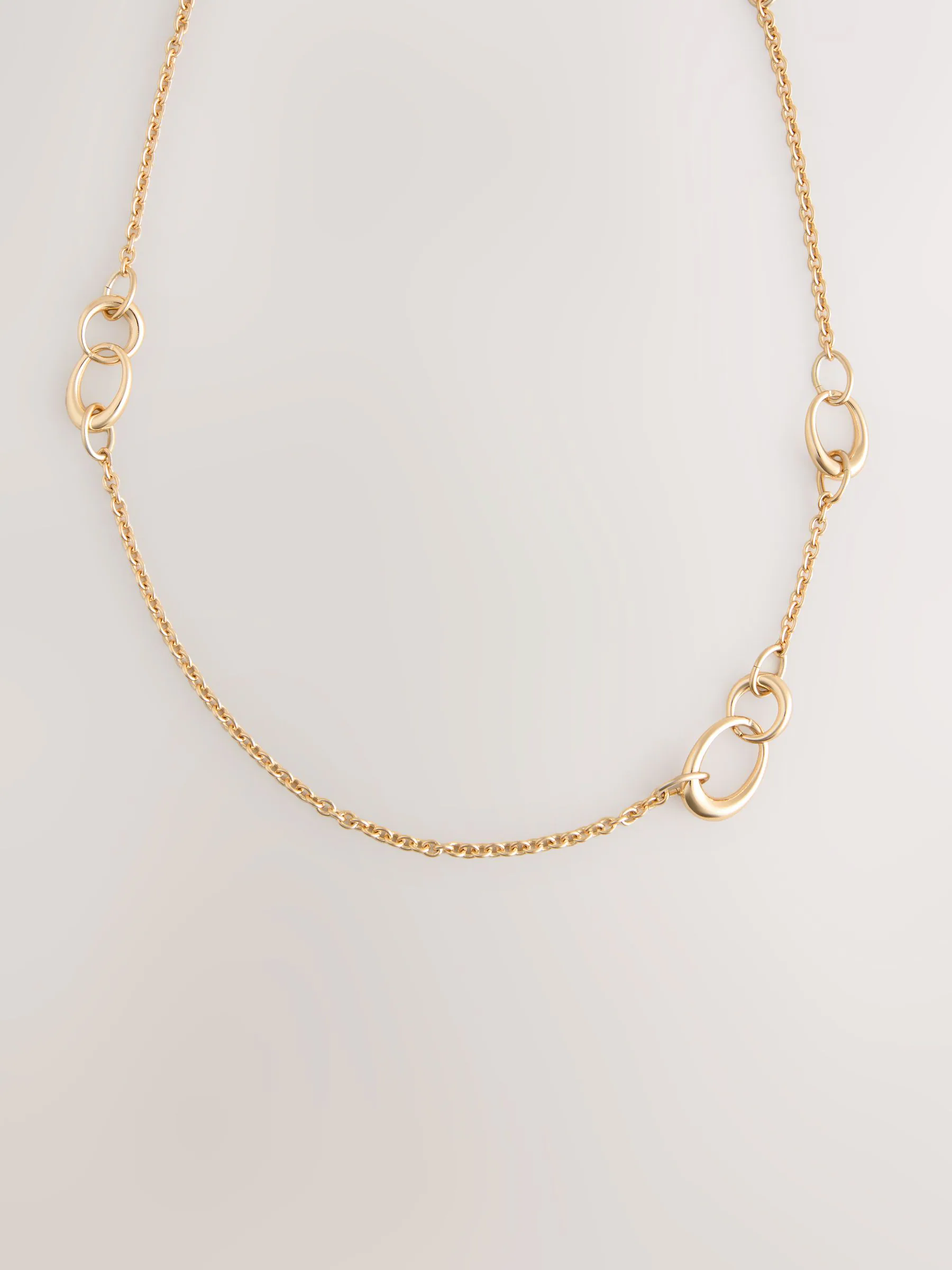 Goudkleurig - Lange schakelketting