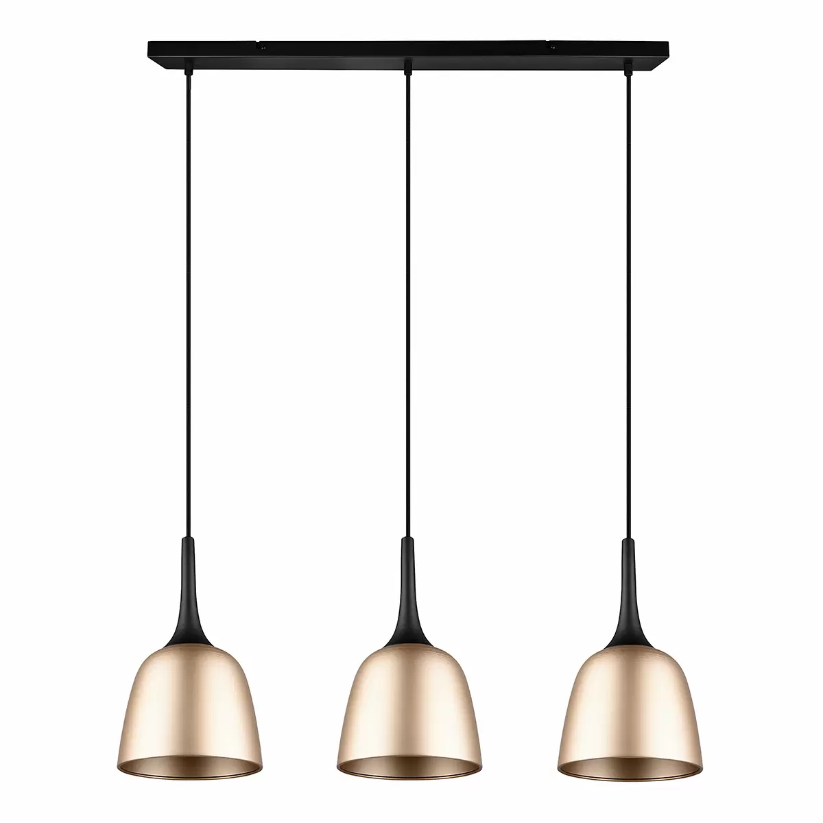 Pendelleuchte Chiron gold,schwarz