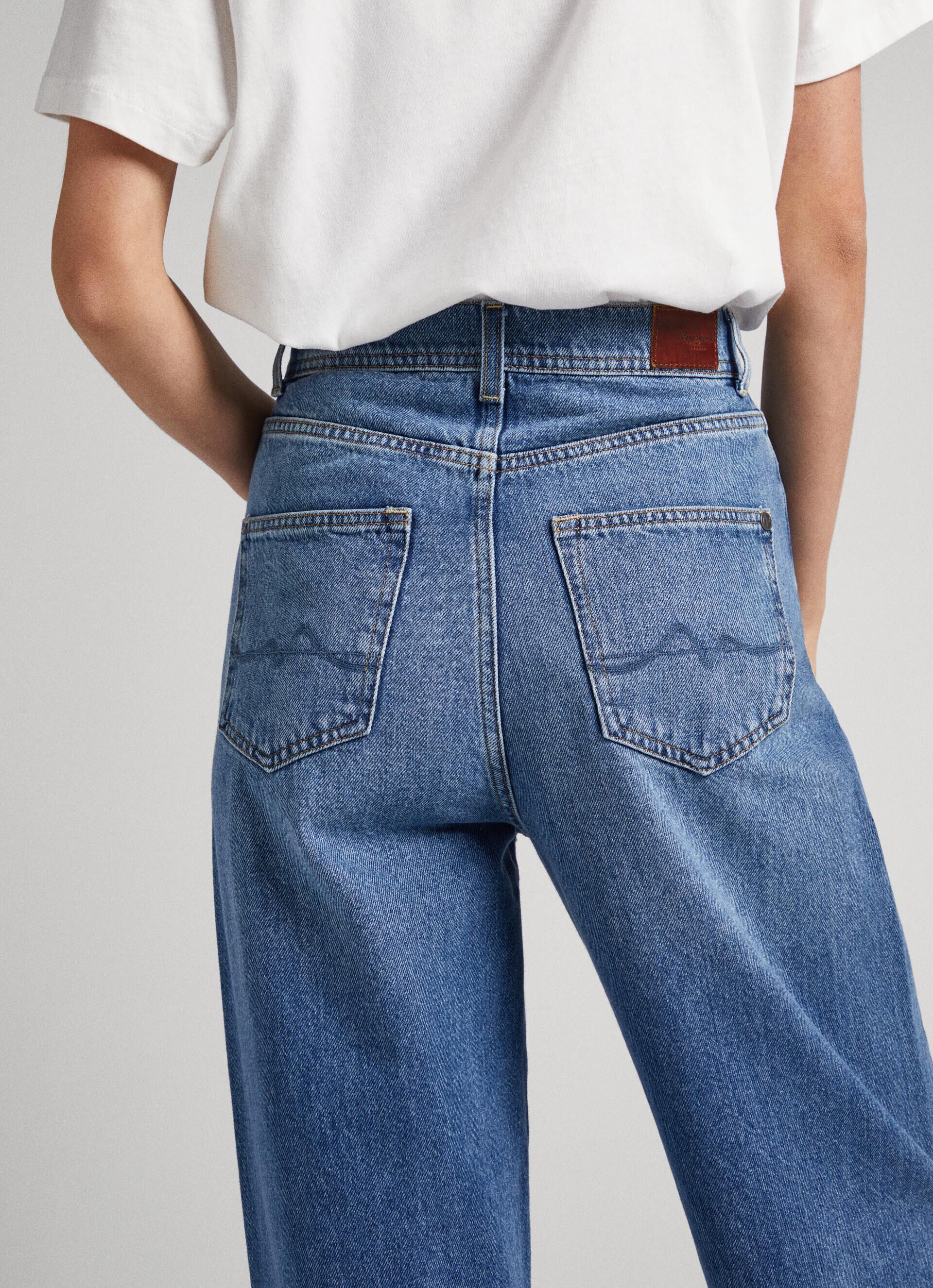 JEANS ADDISON FIT BALLOON TIRO ALTO - jeans