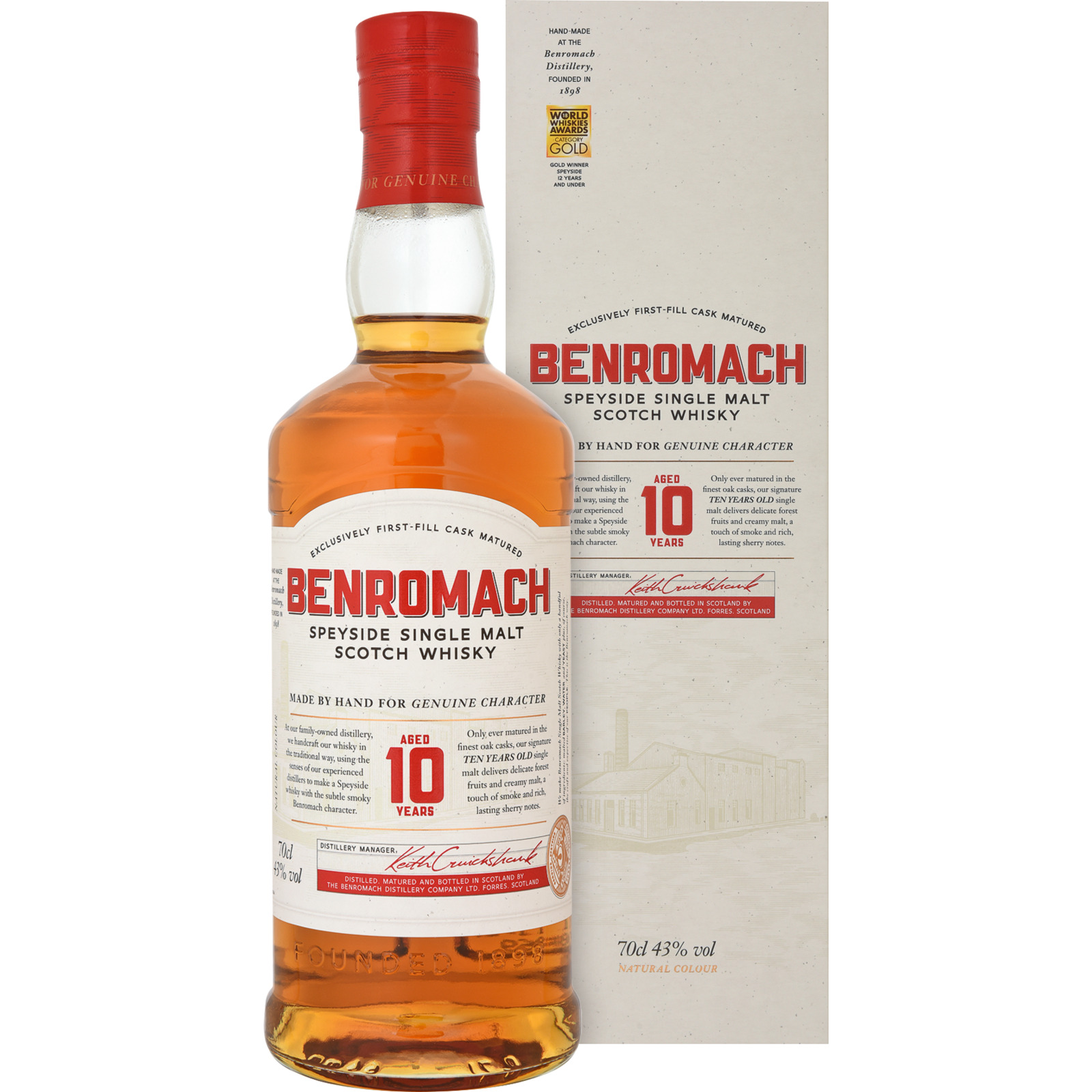 Benromach Single Malt Whisky 10 Year 70 cl