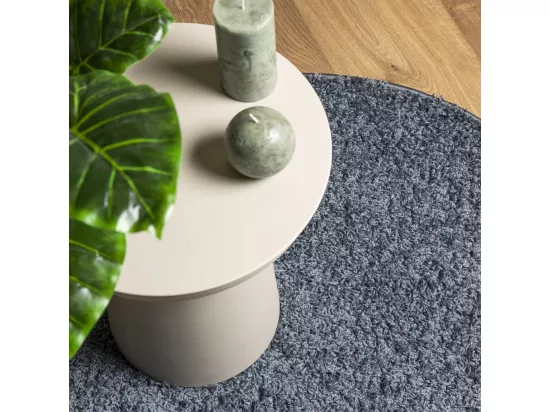 Tapis shaggy à poils longs moderne bleu ø 200 cm