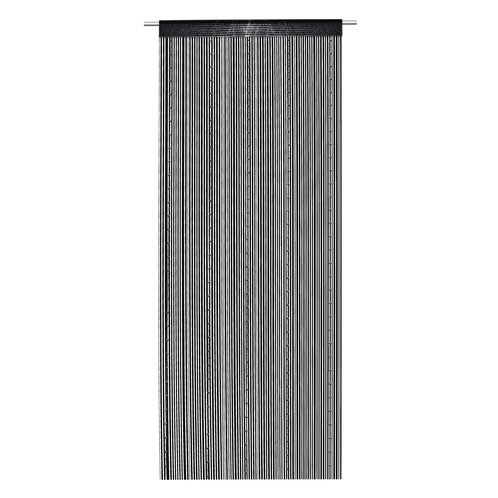 Fadenvorhang - schwarz - 90x245 cm